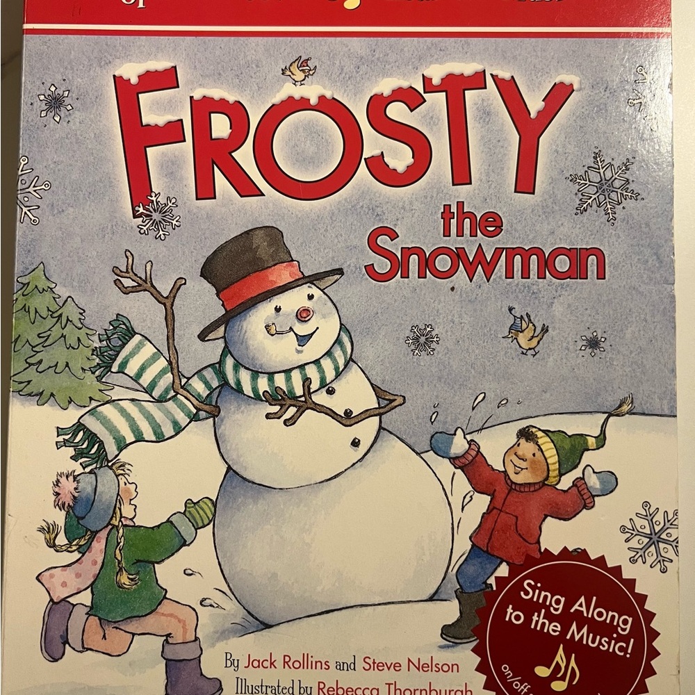 Frosty the Snowman Illustrated Holiday Book - Snowman Cover